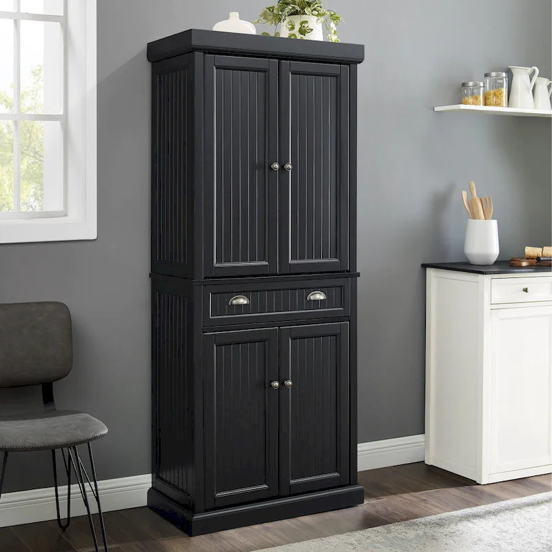 Dispensa da Cucina Seaside con Finitura Nera Invecchiata