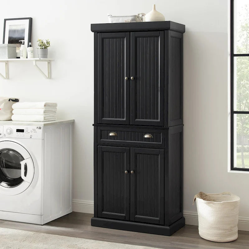 Dispensa da Cucina Seaside con Finitura Nera Invecchiata