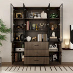 Vetrinetta illuminata personalizzabile in alluminio e vetro per buffet/libreria