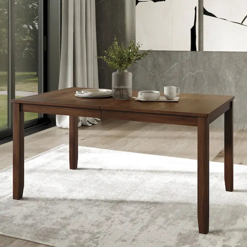 Tavolo da pranzo 5 pezzi in legno stile vintage con sedie