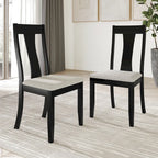 Tavolo da pranzo 5 pezzi in legno stile vintage con sedie