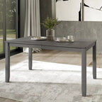 Tavolo da pranzo 5 pezzi in legno stile vintage con sedie
