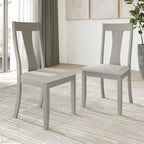 Tavolo da pranzo 5 pezzi in legno stile vintage con sedie