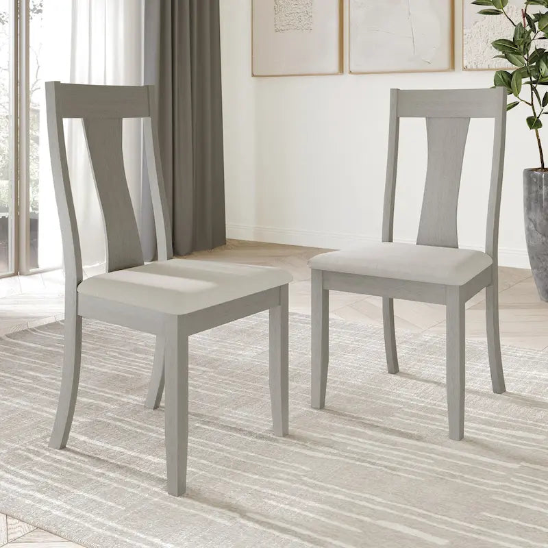 Tavolo da pranzo 5 pezzi in legno stile vintage con sedie