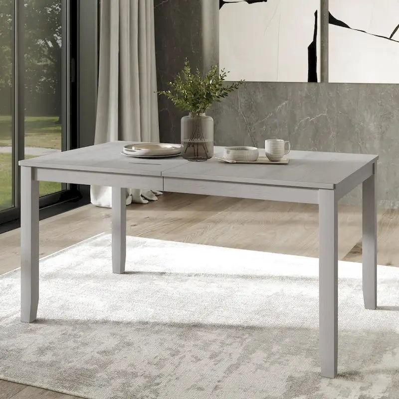 Tavolo da pranzo 5 pezzi in legno stile vintage con sedie