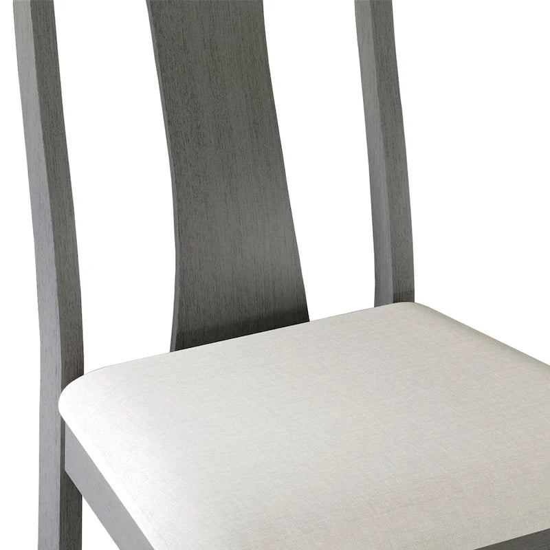 Tavolo da pranzo 5 pezzi in legno stile vintage con sedie