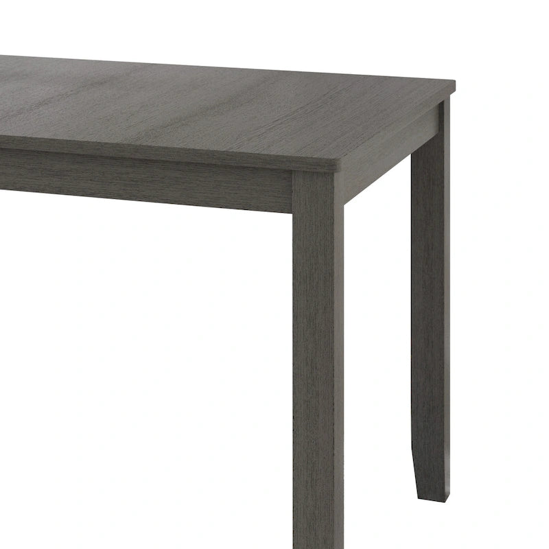 Tavolo da pranzo 5 pezzi in legno stile vintage con sedie