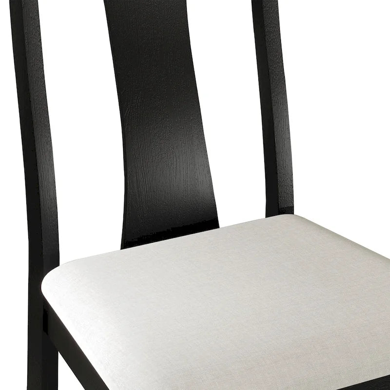 Tavolo da pranzo 5 pezzi in legno stile vintage con sedie