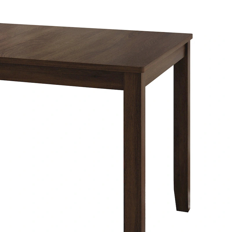Tavolo da pranzo 5 pezzi in legno stile vintage con sedie