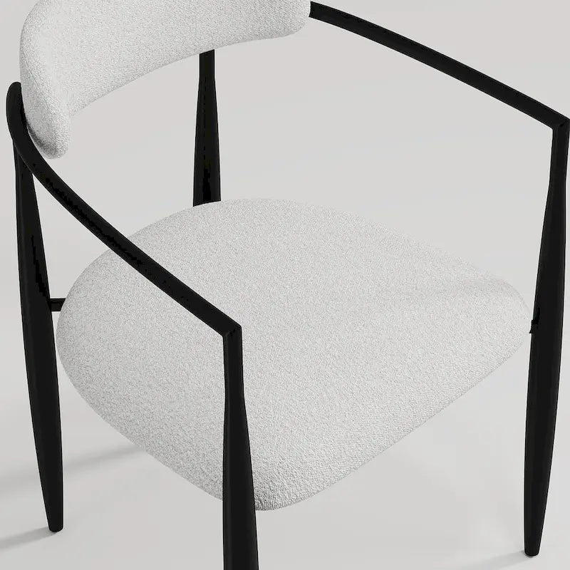 Set da Pranzo Moderno Minimalista da 240 cm (94.48 Inch) a 9 Pezzi con Piano in Pietra Sinterizzata e Doppio Basamento Estensibile