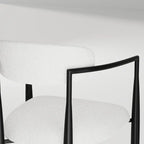 Set da Pranzo Moderno Minimalista da 240 cm (94.48 Inch) a 9 Pezzi con Piano in Pietra Sinterizzata e Doppio Basamento Estensibile