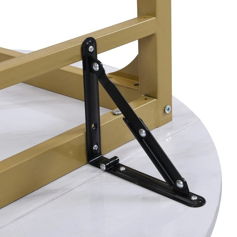Set da pranzo da 3 pezzi con tavolo a ribalta, set da pranzo moderno rotondo a altezza bancone con 2 sedie, set tavolo da cucina piccolo in legno