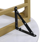 Set da pranzo da 3 pezzi con tavolo a ribalta, set da pranzo moderno rotondo a altezza bancone con 2 sedie, set tavolo da cucina piccolo in legno