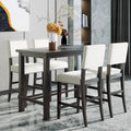 Set da pranzo alto da 5 pezzi con tavolo e 4 sedie