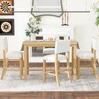 Set da pranzo alto da 5 pezzi con tavolo e 4 sedie