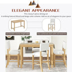 Set da pranzo alto da 5 pezzi con tavolo e 4 sedie