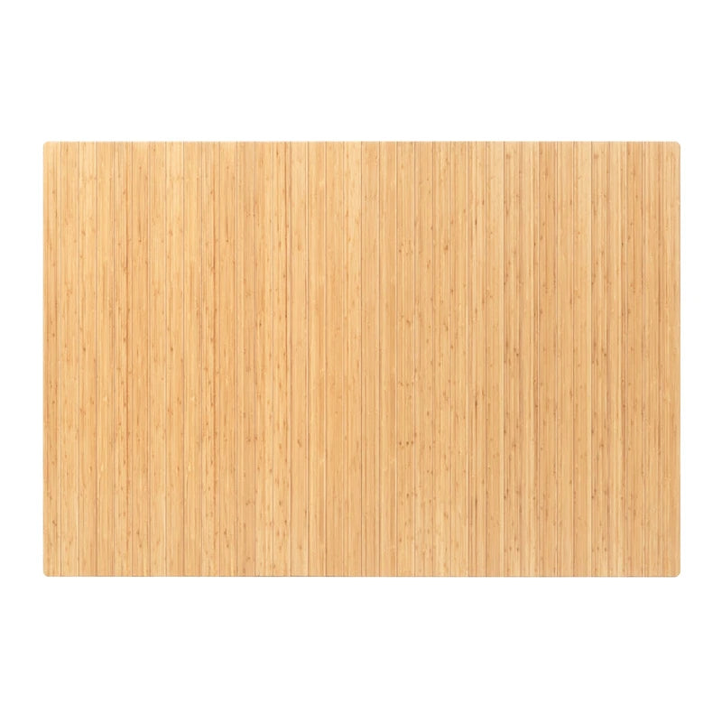 Tappetino per sedia rettangolare standard in bambù ecologico naturale - (72 x 48), Tappetino per sedia ecologico