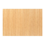 Tappetino per sedia rettangolare standard in bambù ecologico naturale - (72 x 48), Tappetino per sedia ecologico