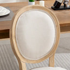 Sedia da pranzo antica in legno massello stile francese, set da 2