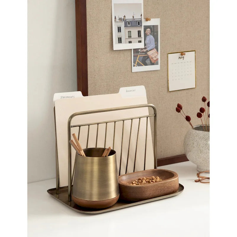 Kate and Laurel Koni File Folder 3 Piece Organization Set - 3 Piece