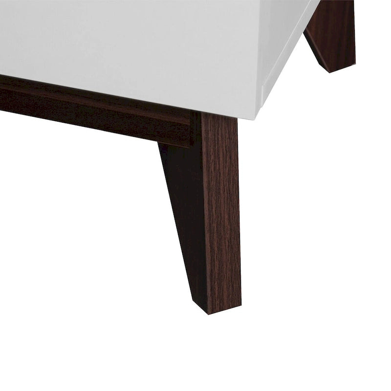 Comò doppio a 6 cassetti con cassetti ampi, comò bianco per camera da letto, cassettiera in legno per soggiorno e corridoio