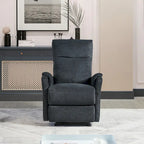 Poltrona reclinabile elettrica contemporanea moderna blu con caricabatterie