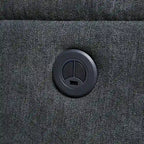 Poltrona reclinabile elettrica contemporanea moderna blu con caricabatterie